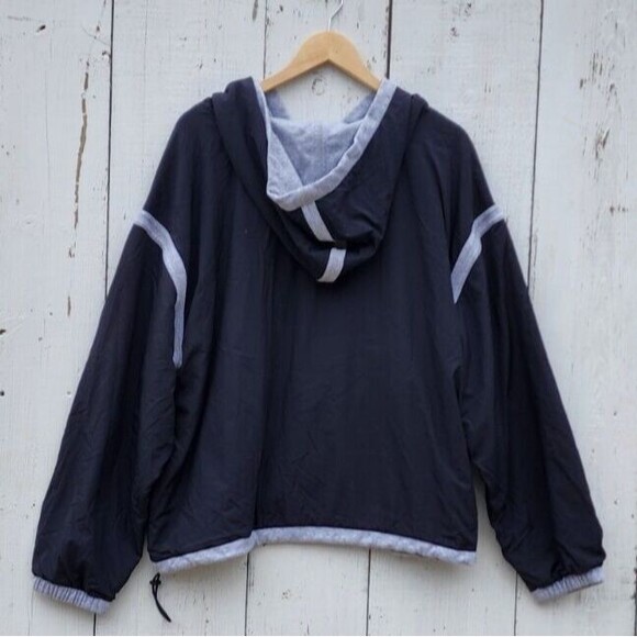 Free People FP Movement Don’t Back Down Nylon Pullover Reversible Hoodie Sz L NW - Picture 7 of 11